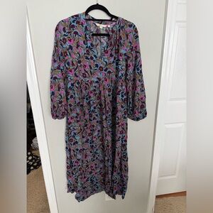 Boden Multicolor Floral Maxi Dress